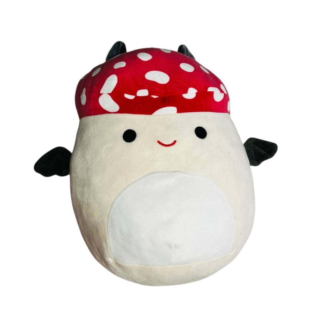 Squishmallows Red‎ and White Mushroom Plush